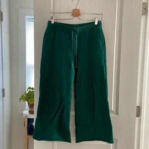 Girlfriend Collective 50/50 Wide Leg Sweatpants in Biome